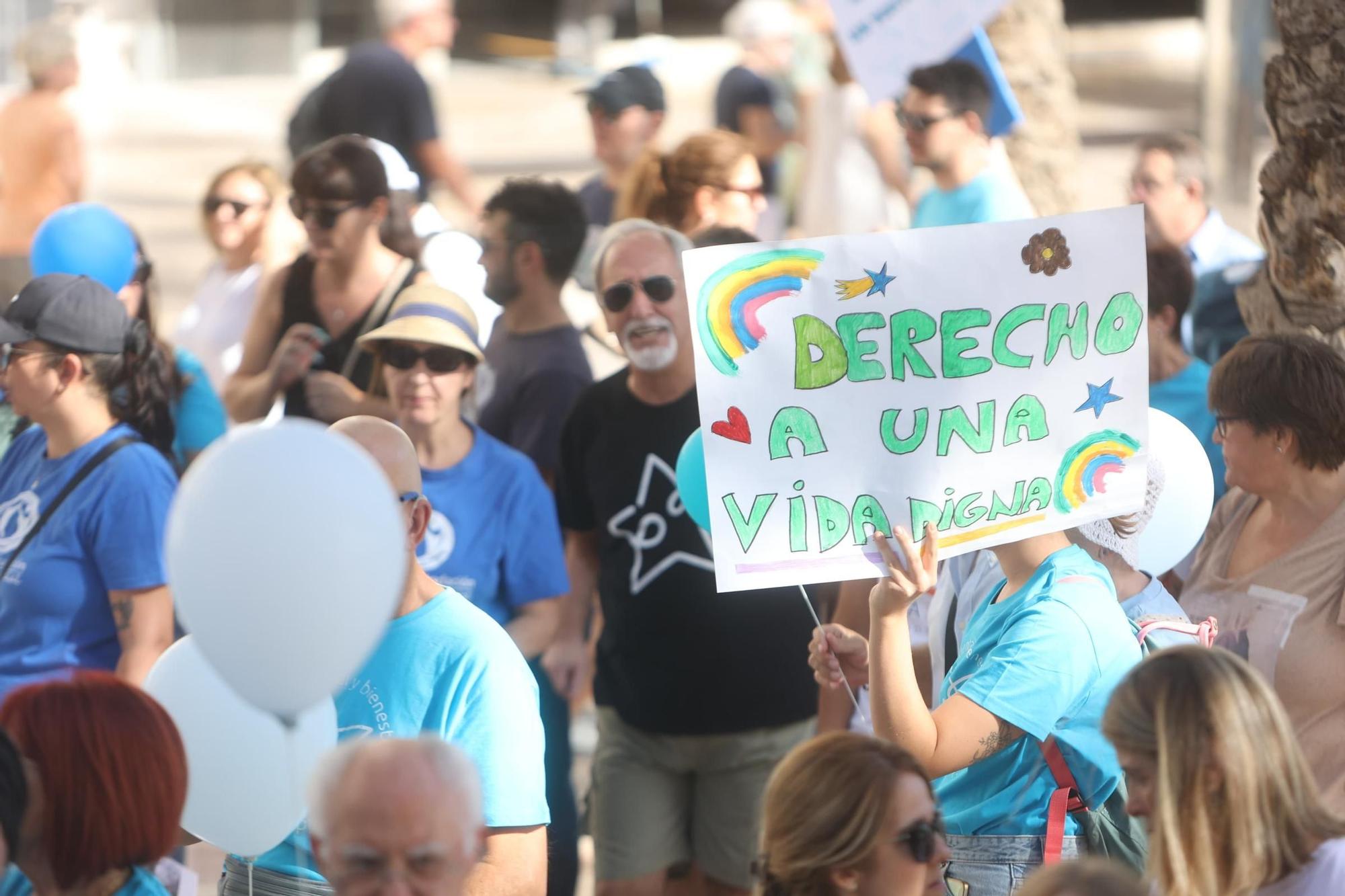 Demonstration for mental health in Alicante