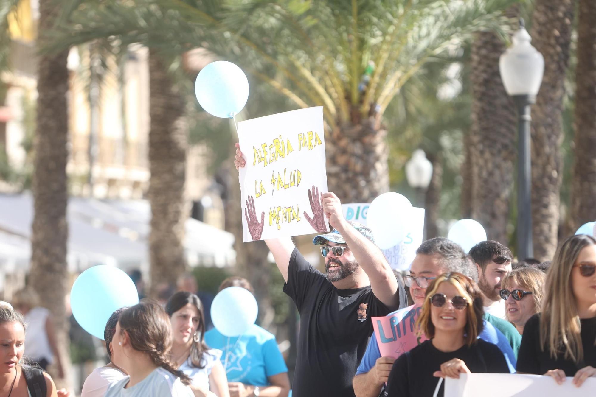 Demonstration for mental health in Alicante