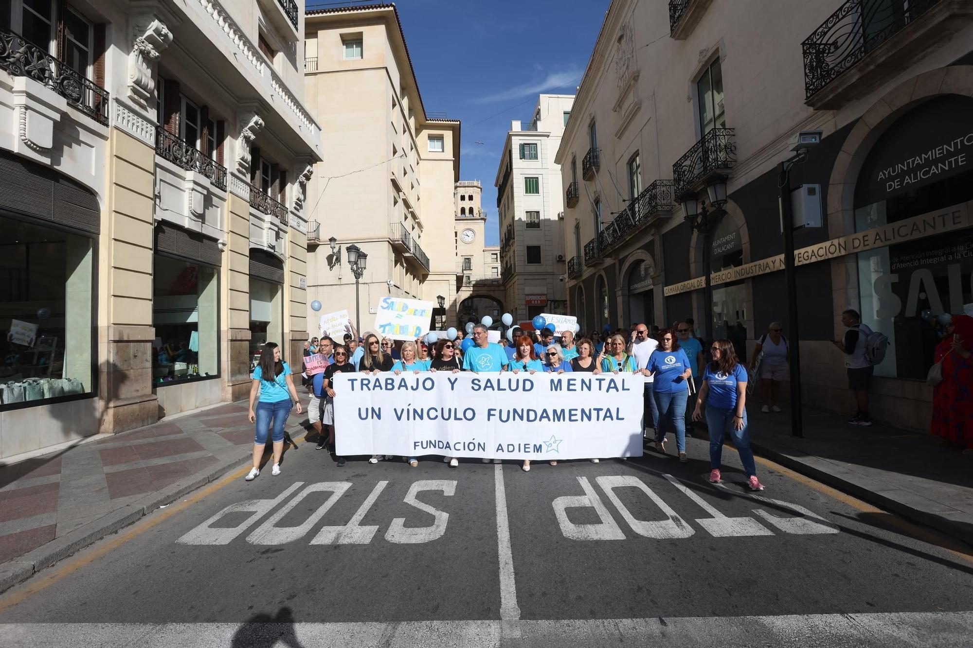 Demonstration for mental health in Alicante