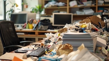 Living in a messy environment can increase stress and affect the sense of control and serenity (Illustrative Image Infobae)