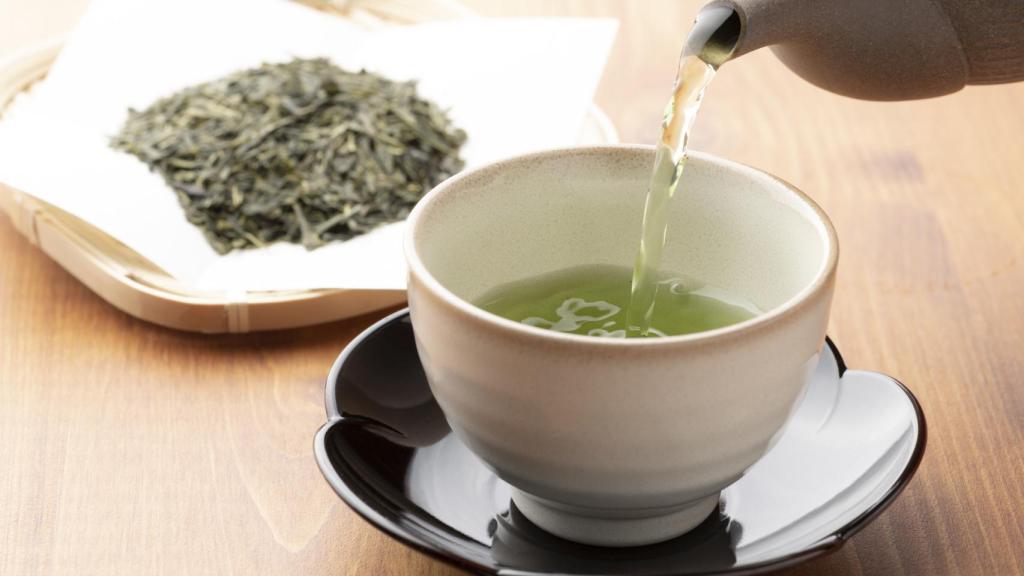 File image of a green tea infusion.