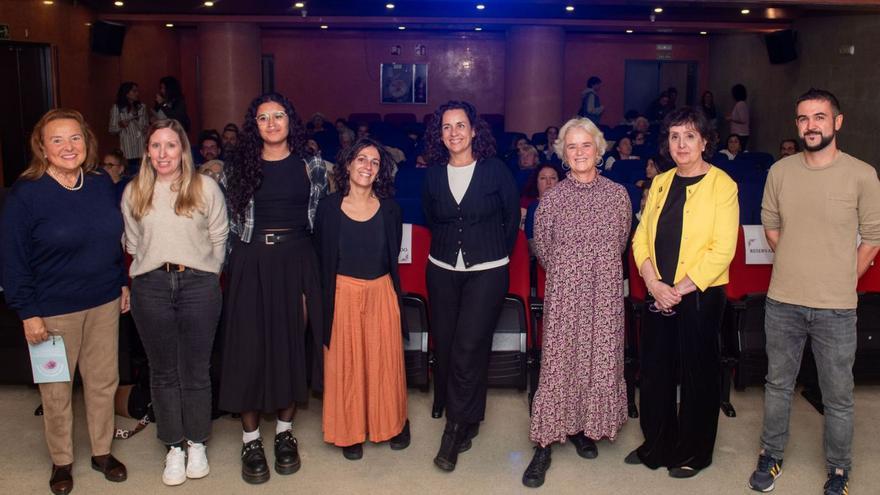 Jornada sobre Salud Mental en la infancia y adolescencia, ayer, en la sede de la ONCE, en A Coruña.