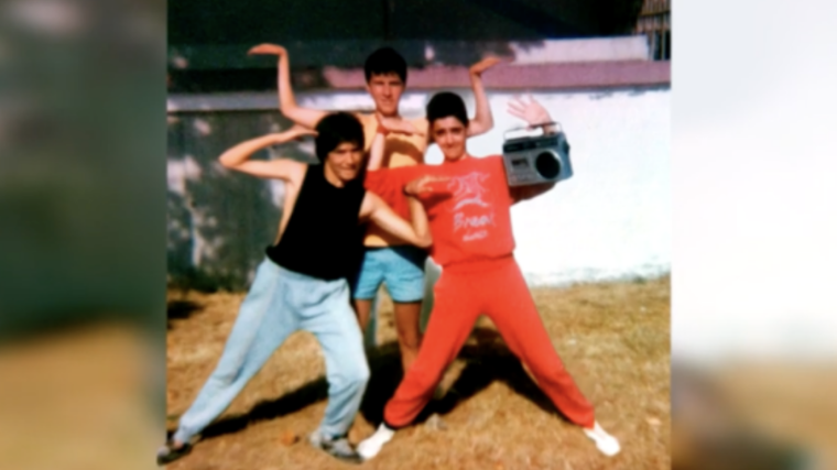 Luis Tosar during his time as a graffiti artist and breakdancer during his adolescence